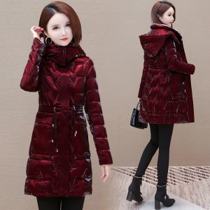 (image for) Fashionable solid color versatile cotton jacket for women 2023 winter new Korean style age-reducing mid-length jacket trendy XY23BA01M