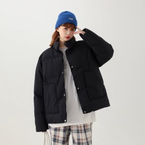 (image for) 2022 New Winter Down Jacket Women's Short Cotton Coat Small Korean Style Loose Bread Jacket Student Cotton Jacket