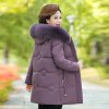 (image for) Middle-aged and elderly down-padded jackets for women 2023 new fashion large size cotton-padded jackets for middle-aged people with fur collar women's cotton-padded jackets