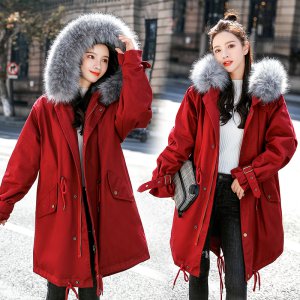(image for) Korean version of Parker cotton coat for women 2021 new winter oversize mid-length plus velvet thickened versatile jacket for women trendy