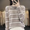 (image for) Beautiful clothes, women's sweaters, bottoming shirts, sweet and cool, Korean version, trendy, versatile, soft and draping sweaters, comfortable and fairy-like