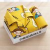 (image for) Spring and Autumn New Lapel Pajamas Women's Cardigan Long Sleeves Long Pants Cartoon Home Clothes Set (without packaging box)