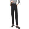 (image for) A spot spring and summer all-match casual fashion nine-point small-leg pants plus size professional suit pants elastic waist drape trousers