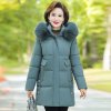 (image for) Middle-aged and elderly down-padded jackets for women 2023 new fashion large size cotton-padded jackets for middle-aged people with fur collar women's cotton-padded jackets