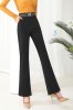 (image for) A spot spring and summer all-match casual fashion nine-point small-leg pants plus size professional suit pants elastic waist drape trousers