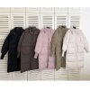 (image for) New winter women's cotton coat, Korean version, medium-length, large size, Hong Kong style bread coat, loose student long style, waisted