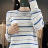 (image for) Beautiful clothes, women's sweaters, bottoming shirts, sweet and cool, Korean version, trendy, versatile, soft and draping sweaters, comfortable and fairy-like