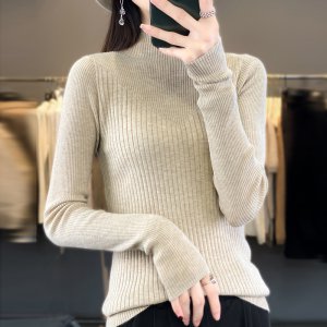 (image for) Trendy Hong Kong style cute sweet spicy light mature breathable little chic good-looking beautiful clothes women's sweater bottoming shirt