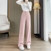 (image for) Velvet wide-leg pants autumn and winter 2023 new high-waist drape slim wool velvet terry velvet straight pants