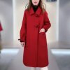 (image for) Removable inner liner 90 white duck down horn button wool coat winter new down wool coat one coat for multiple wear