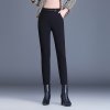 (image for) Fashionable high-waisted slim cashmere pencil pants for women 2023 winter new style Korean style versatile small-legged pants BFZY6266