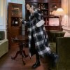 (image for) Spot 2023 winter new style down liner plaid woolen coat Zhebao 300/849/265 control 348