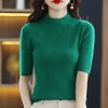 (image for) Versatile tops, slim fit, this year's popular fashion clothes, knitted sweaters, sweaters, sweaters, new high street bf college