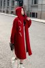 (image for) Spot M228P285K428 winter new style horn button hooded double-sided woolen coat wool coat